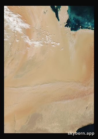 The Earth on 2 February 2002 · Empty Quarter, Arabia