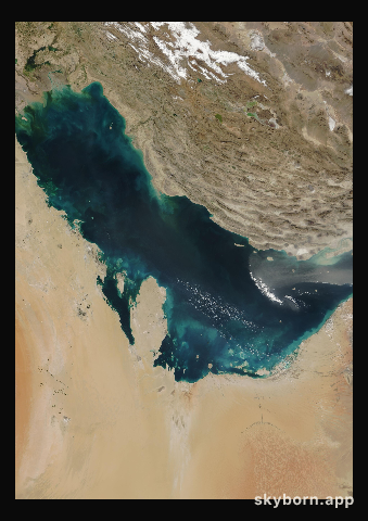 The Earth on 5 February 2002 · Persian Gulf