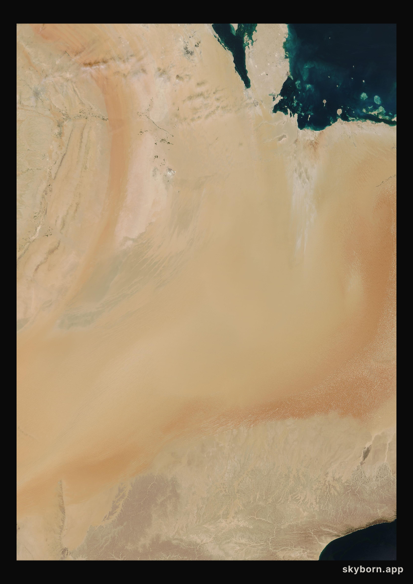 The Earth on 9 February 2002 · Empty Quarter, Arabia