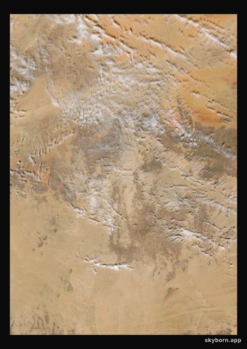 The Earth on 13 February 2002 · Sahara, Algeria