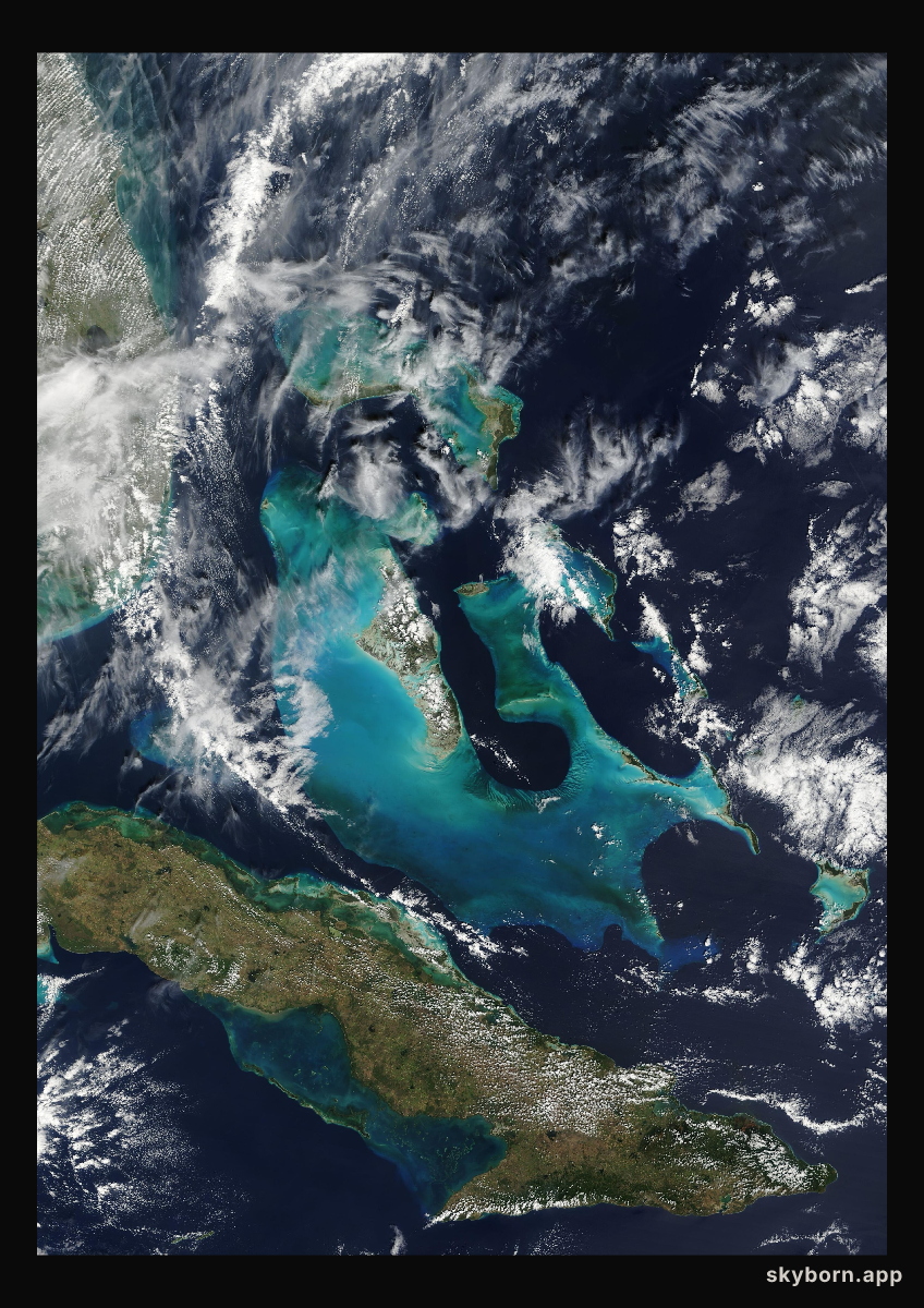 The Earth on 21 February 2002 · Bahamas