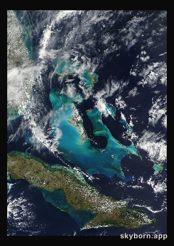 The Earth on 21 February 2002 · Bahamas