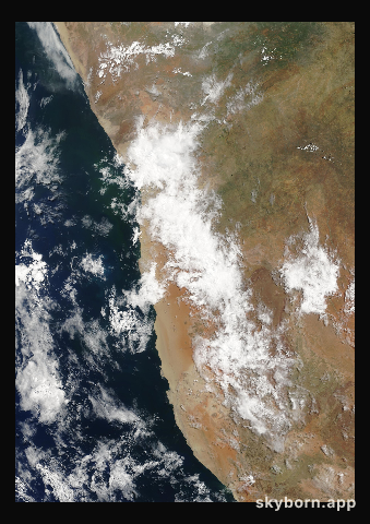The Earth on 25 February 2002 · Namib Desert