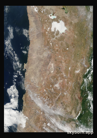 The Earth on 28 February 2002 · Atacama and the Andes