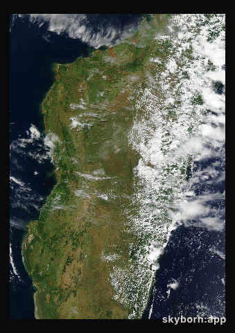 The Earth on 1 March 2002 · Madagascar