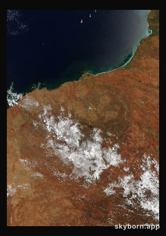 The Earth on 6 March 2002 · Pilbara, Western Australia