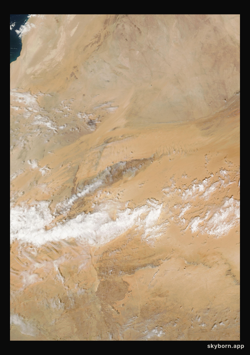 The Earth on 7 March 2002 · Eye of the Sahara, Mauritania