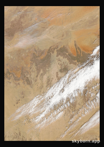 The Earth on 8 March 2002 · Sahara, Algeria