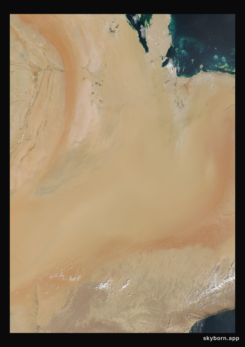 The Earth on 11 March 2002 · Empty Quarter, Arabia