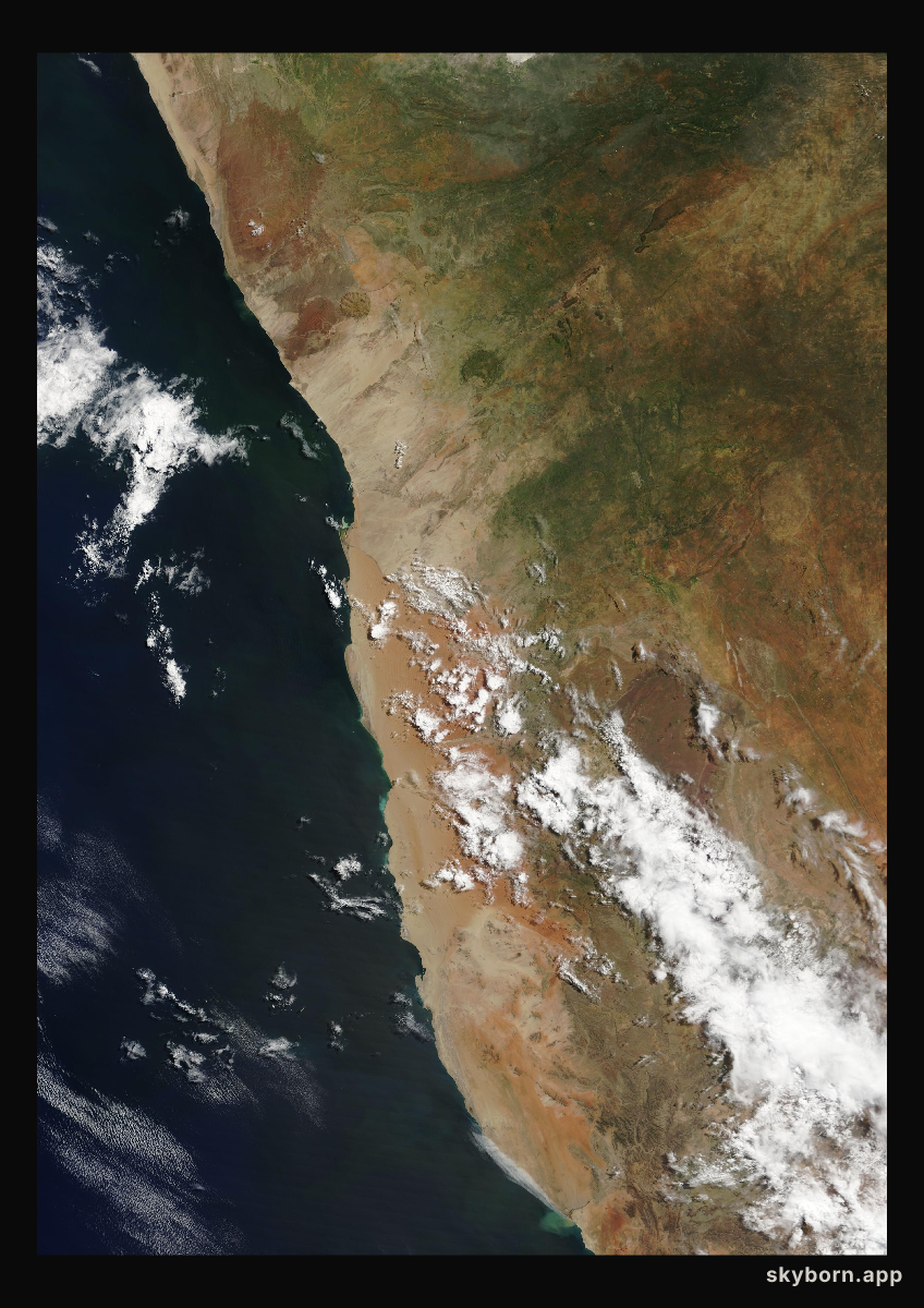 The Earth on 18 March 2002 · Namib Desert