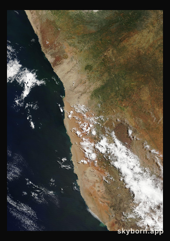 The Earth on 18 March 2002 · Namib Desert