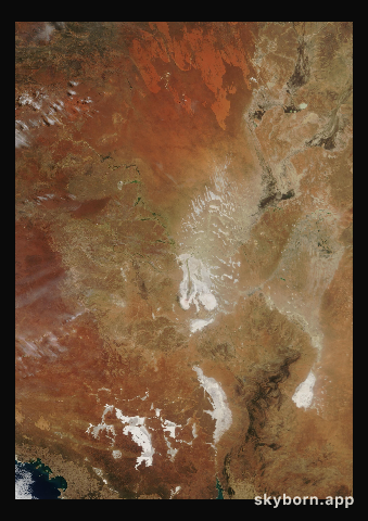 The Earth on 30 March 2002 · Lake Eyre, Australia