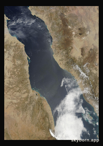 The Earth on 4 April 2002 · Red Sea