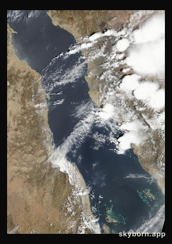 The Earth on 9 April 2002 · Red Sea