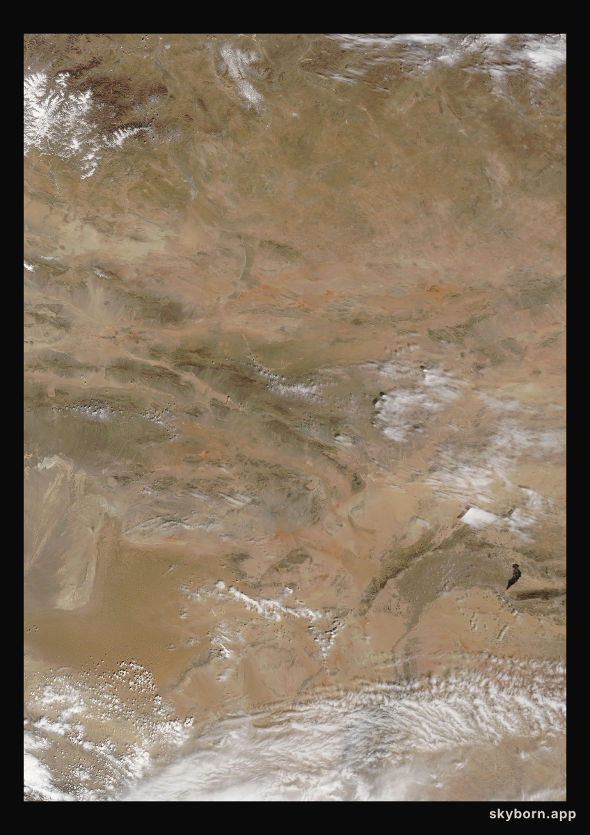The Earth on 10 April 2002 · Gobi Desert
