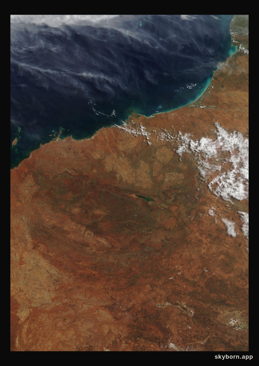 The Earth on 12 April 2002 · Pilbara, Western Australia