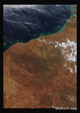 The Earth on 12 April 2002 · Pilbara, Western Australia