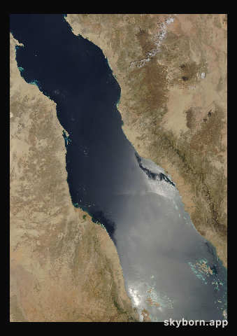 The Earth on 13 April 2002 · Red Sea