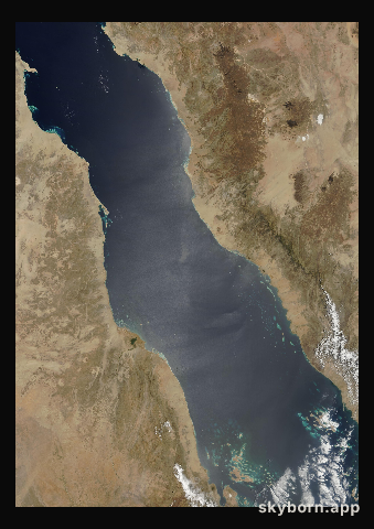 The Earth on 20 April 2002 · Red Sea