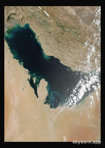 The Earth on 21 April 2002 · Persian Gulf