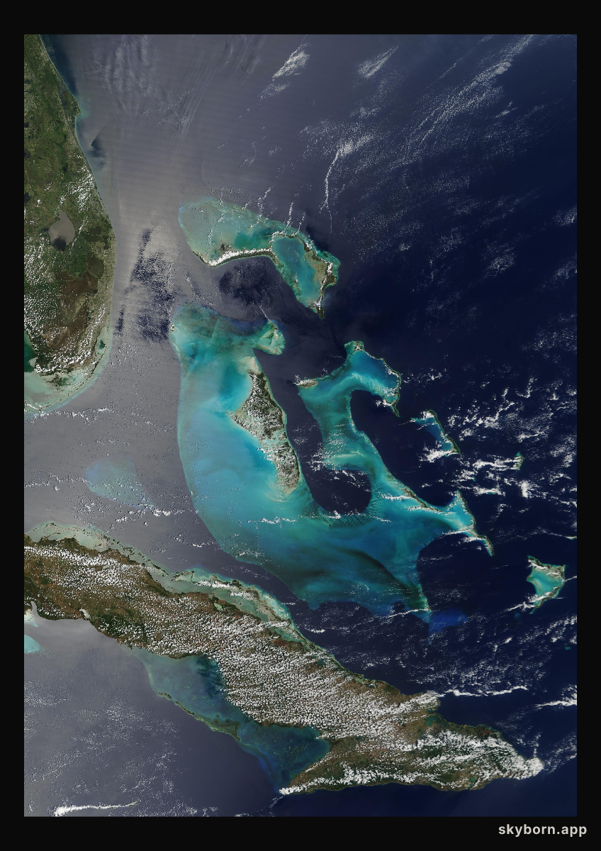 The Earth on 22 April 2002 · Bahamas