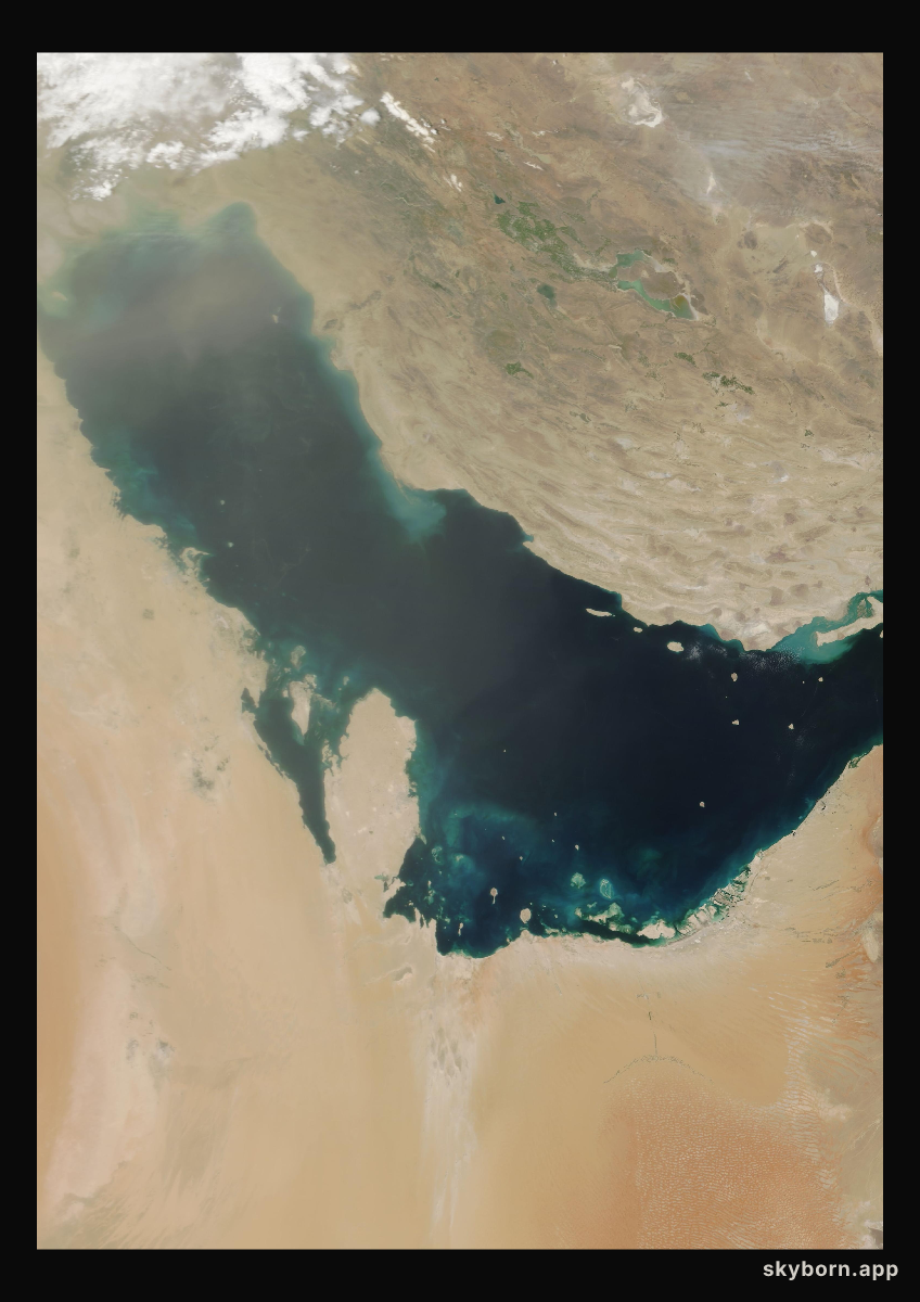 The Earth on 25 April 2002 · Persian Gulf