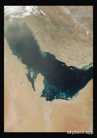 The Earth on 25 April 2002 · Persian Gulf