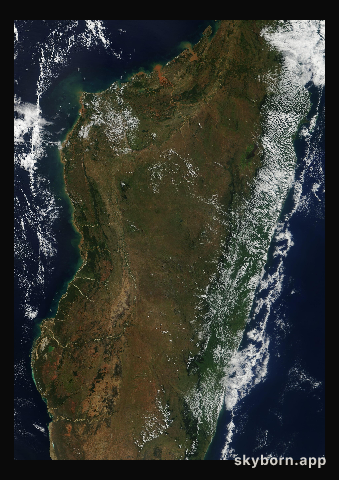 The Earth on 28 April 2002 · Madagascar