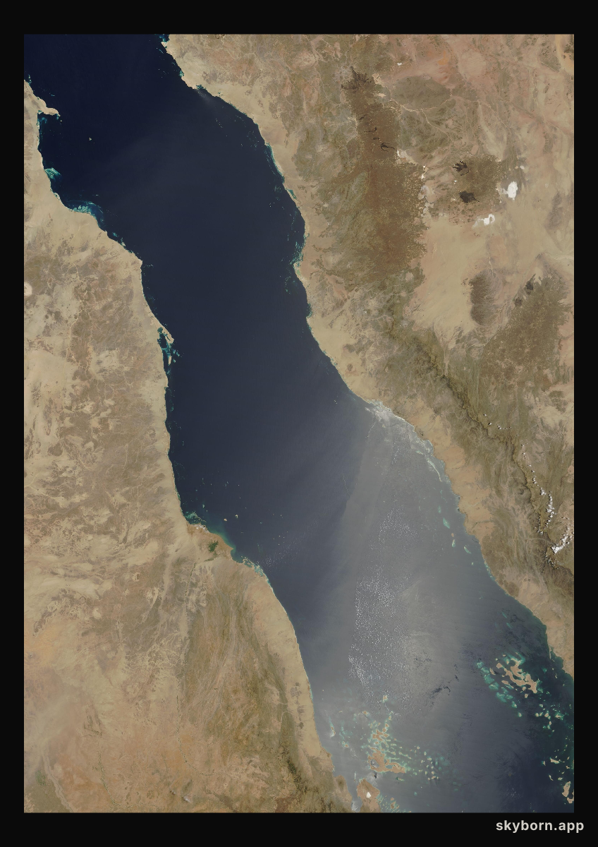 The Earth on 15 May 2002 · Red Sea