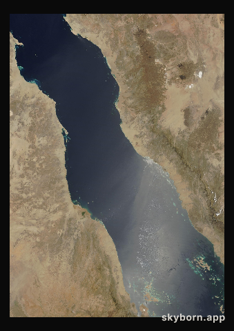 The Earth on 15 May 2002 · Red Sea