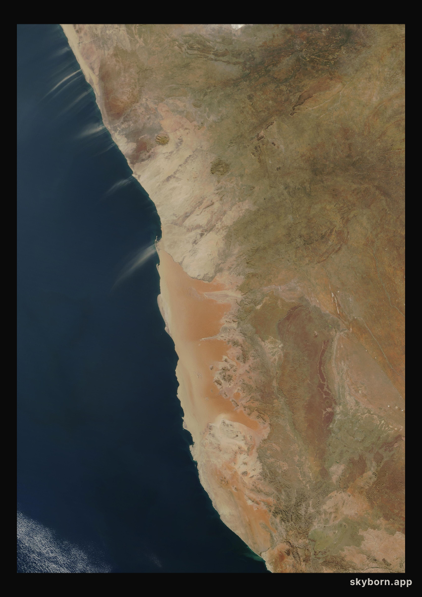 The Earth on 18 May 2002 · Namib Desert