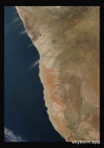 The Earth on 18 May 2002 · Namib Desert