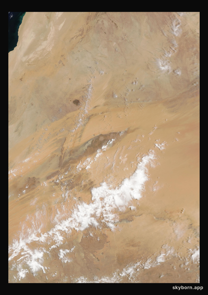 The Earth on 22 May 2002 · Eye of the Sahara, Mauritania