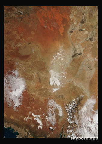 The Earth on 26 May 2002 · Lake Eyre, Australia