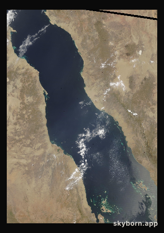 The Earth on 2 June 2002 · Red Sea