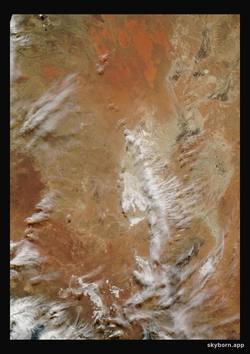 The Earth on 3 June 2002 · Lake Eyre, Australia