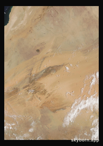 The Earth on 5 June 2002 · Eye of the Sahara, Mauritania