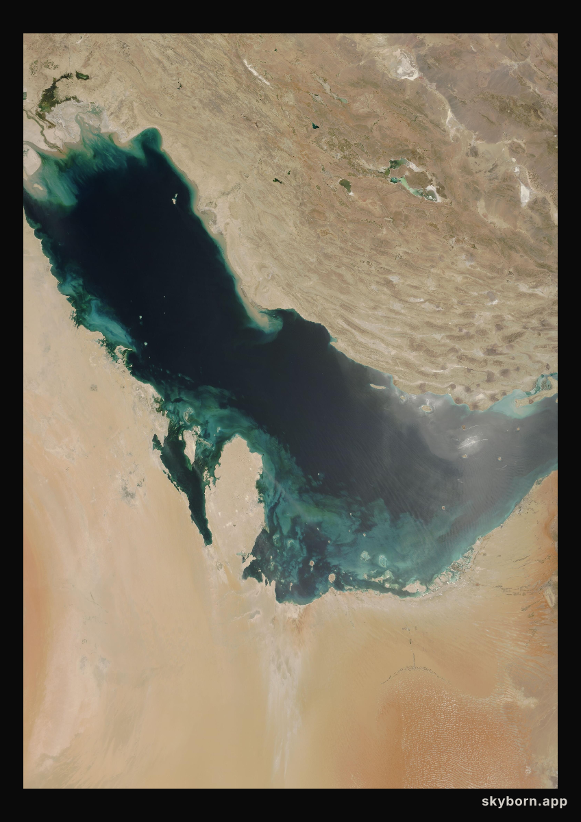 The Earth on 8 June 2002 · Persian Gulf