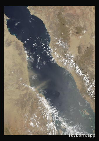 The Earth on 9 June 2002 · Red Sea