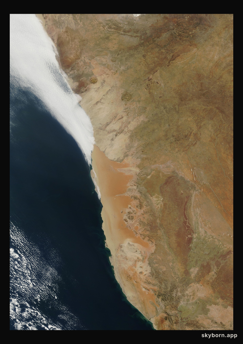 The Earth on 19 June 2002 · Namib Desert