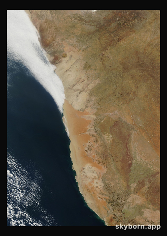 The Earth on 19 June 2002 · Namib Desert