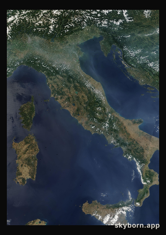 The Earth on 22 June 2002 · Italy and the Adriatic