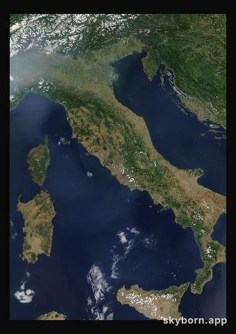 The Earth on 23 June 2002 · Italy and the Adriatic