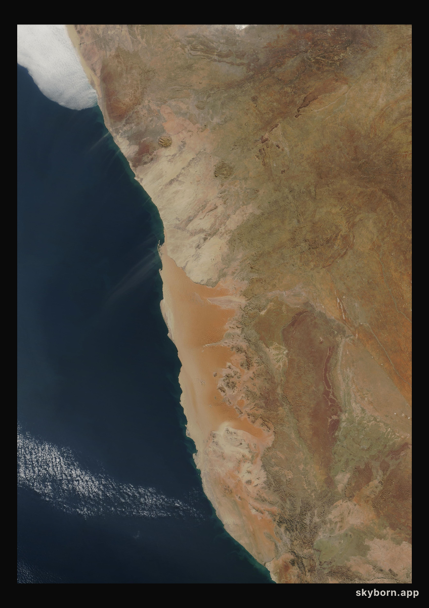 The Earth on 3 July 2002 · Namib Desert