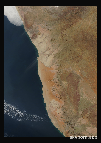 The Earth on 3 July 2002 · Namib Desert