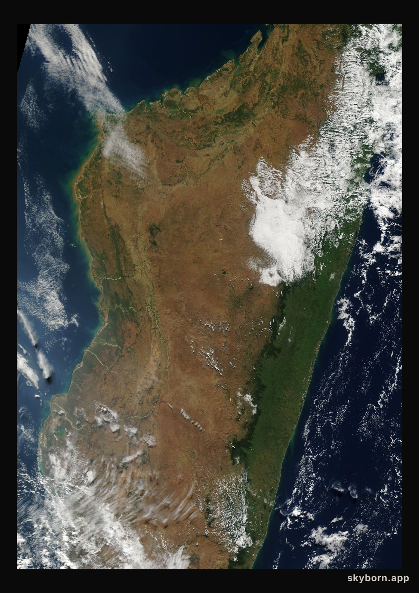 The Earth on 9 July 2002 · Madagascar