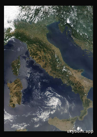 The Earth on 10 July 2002 · Italy and the Adriatic