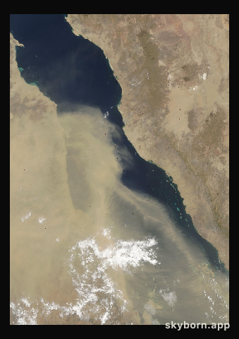 The Earth on 13 July 2002 · Red Sea
