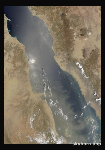 The Earth on 16 July 2002 · Red Sea