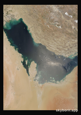 The Earth on 17 July 2002 · Persian Gulf